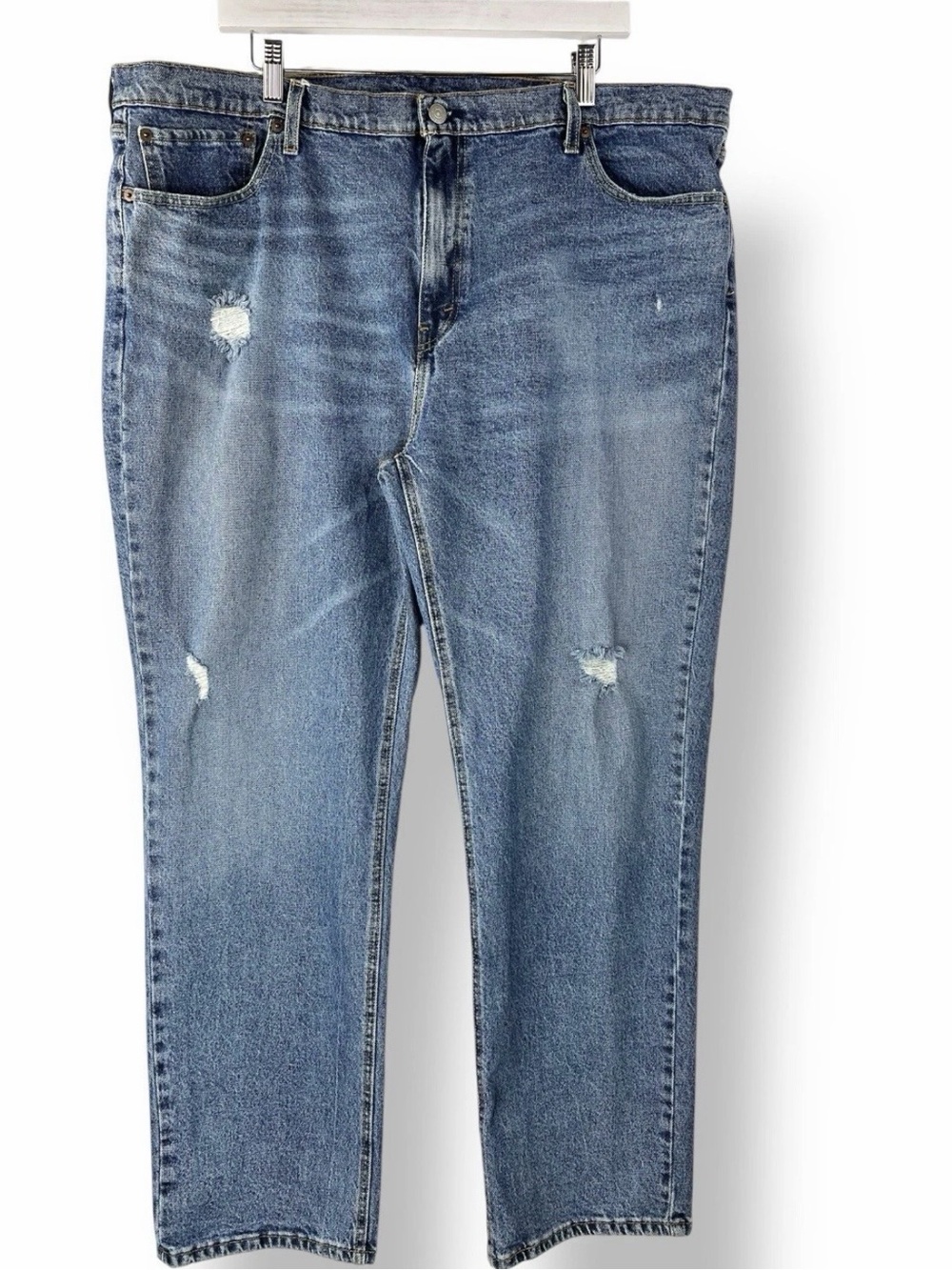 Levi’s 541 Athletic Fit Jeans Mens 42x31 Blue Distressed Tapered